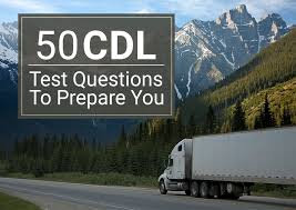 50 practice cdl test questions to