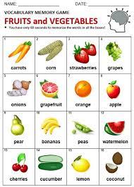 fruits vegetables all things topics