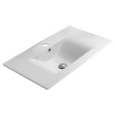 White Fire Clay Bathroom Vanity Top