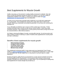 Best Supplements For Muscle Growth By Suppliments Health Issuu