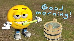funny good morning video emoji wishes