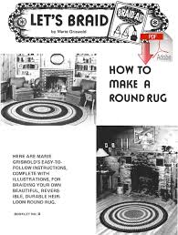 how to make a braided round rug