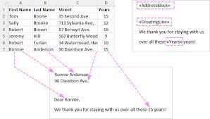 how to mail merge from excel to word