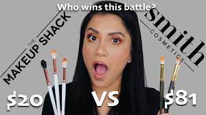smith cosmetics vs makeup shack brushes