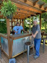 Outdoor Patio Bar Backyard Pavilion