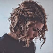 Once everything looks layered just once everything pinned in place, combine all three braids at the bottom with a clear elastic. 50 Medium Length Hairstyles We Can T Wait To Try Out Hair Motive Hair Motive