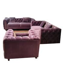 purple 6 seater living room