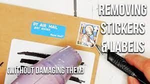 how to remove stickers without damaging