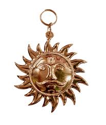 Vastu Metal Sun Symbol In Copper