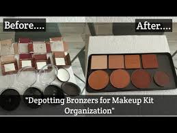 makeup kit organization depotting