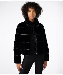 Karl Lagerfeld Paris Women's Cozy Faux Mink Jacket