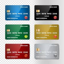 Realistic Credit Card Set Download Free Vectors Clipart