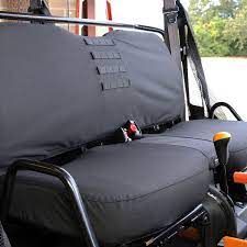 John Deere Front Seat Cover Black