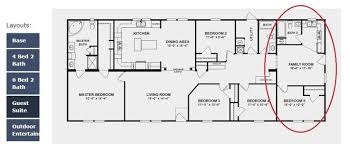 Double Wide 2 Master Suites Floor Plan