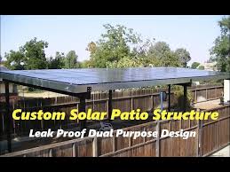 Custom Solar Patio Structure