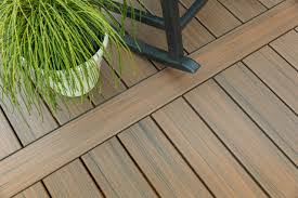 wood deck with composite decking