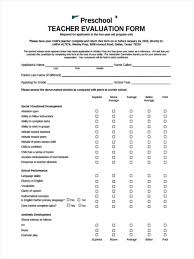 Free 7 Teacher Assessment Forms In Samples Examples Format
