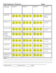Full Page Behavior Chart Pdf Version