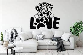 Love Labrador Dog Wall Decal Dog Decor