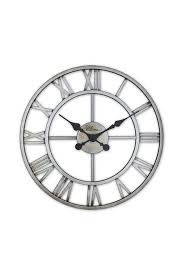 Buy Silver Wrought Iron Wall Clock 3d