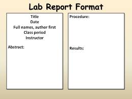 Writing an abstract for a lab report      Best Essay Writer SlideShare