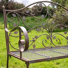 Two Seater Garden Bench Woodland Rust