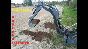 excavator backhoe project free plans