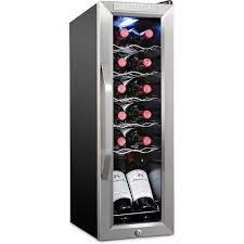 12 bottle freestanding wine cooler