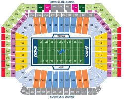 Ford Field Seating Chart Ford Field Detroit Mi Seating