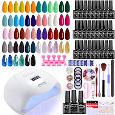 27 colors gel nail polish kit with u v