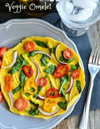 easy dinner idea veggie omelet recipe
