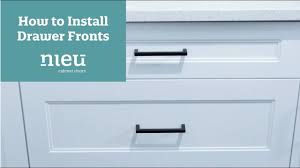 install cabinet drawer fronts