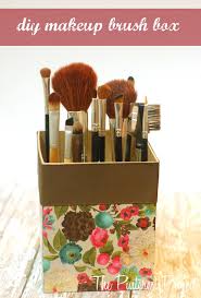 diy makeup brush box the