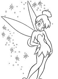 peter pan coloring page tinkerbell