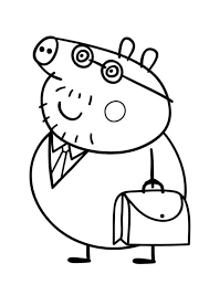 The peppa pig family can be also seen as sea monsters and doctors. Peppa Pig Coloring Pages Pdf Coloringfile Com