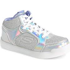 Shop Skechers S Lights Energy Lights Ultra Glitzy Glow Girls Light Up Sneakers Silver 4 Overstock 25975933