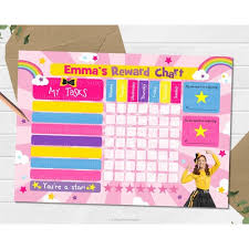 Emma Wiggles Reward Chart Personalised Chore