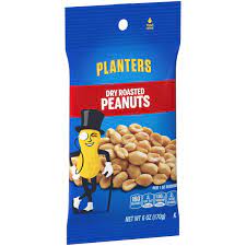 planters dry roasted peanuts 6 oz pack