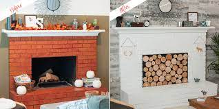 Modern Rustic Update To Fireplace Paint