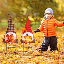 Whaline 2 Pack Thanksgiving Gnomes