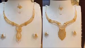 22k dubai gold light weight necklaces