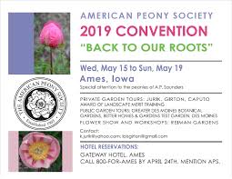 American Peony Society 2019 Convention