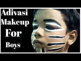 adivasi makeup for boys tribal makeup