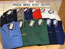 prada mens polo shirt new logo pre