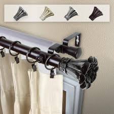 double curtain rod set in gany