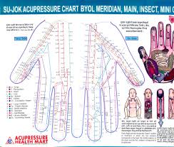 Sujok Acupressure Chart Meridian Acupressure Chart