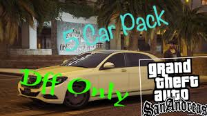 This is probably the foremost known and loved gta, yet its mobile release is more low key than vc and iii? Gta Sa Android 5 Car Pack No Txd Only Dff Youtube
