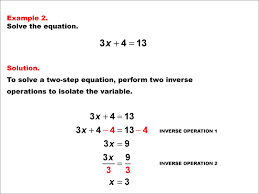 math example solving two step
