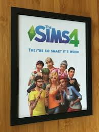 The Sims 4 Framed Print Ad Poster