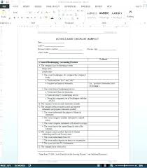 Process Audit Checklist Template